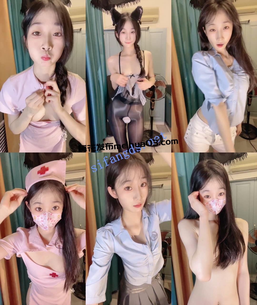 【呆呆小羊儿】骨瘦如材~青春的肉体~道具狂插无毛逼~好骚